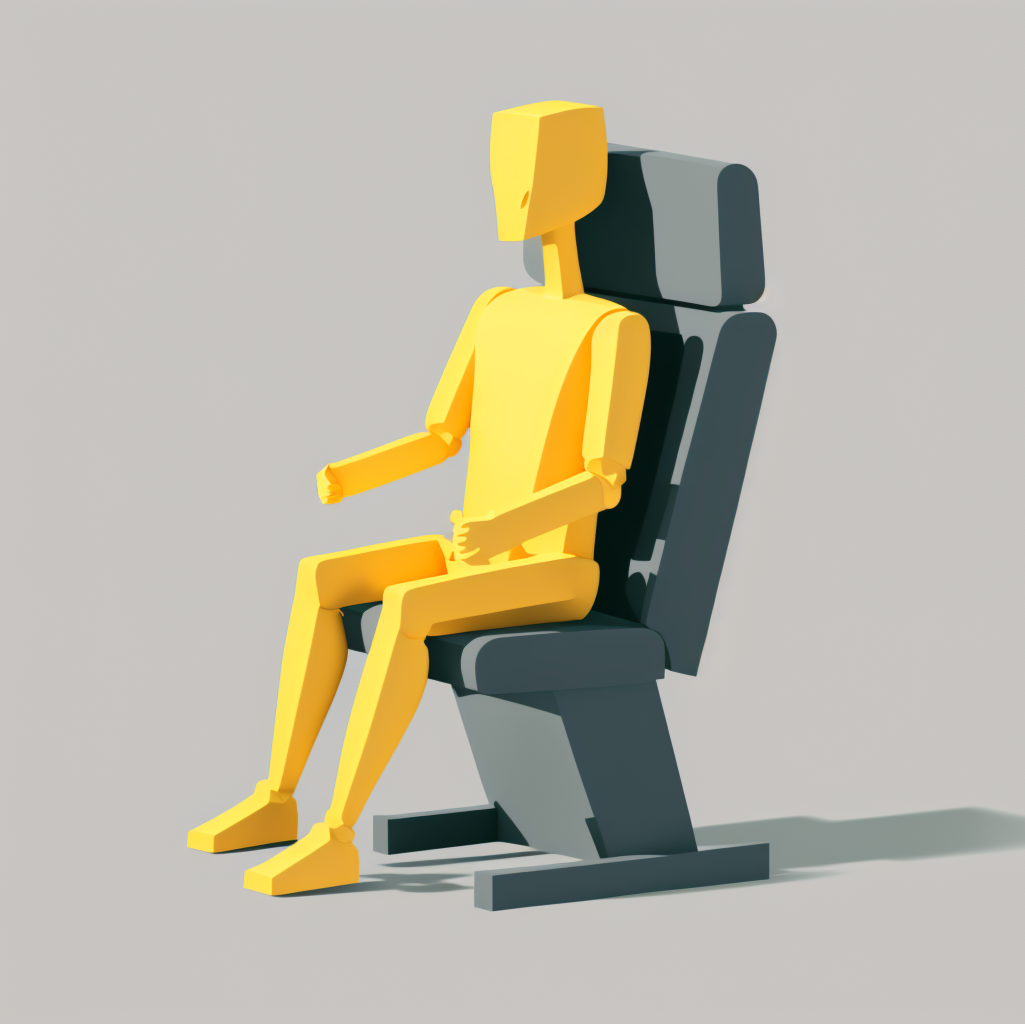 Alexx Illustration Minimalist Of A Dummy On A Seat Being Flung C308c7d2 E736 4198 8ed0 E2aeece1339e