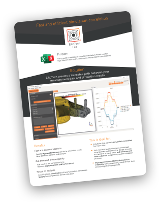 Plaquette Eikosim Lite for validation process via system testing and software verification testing
